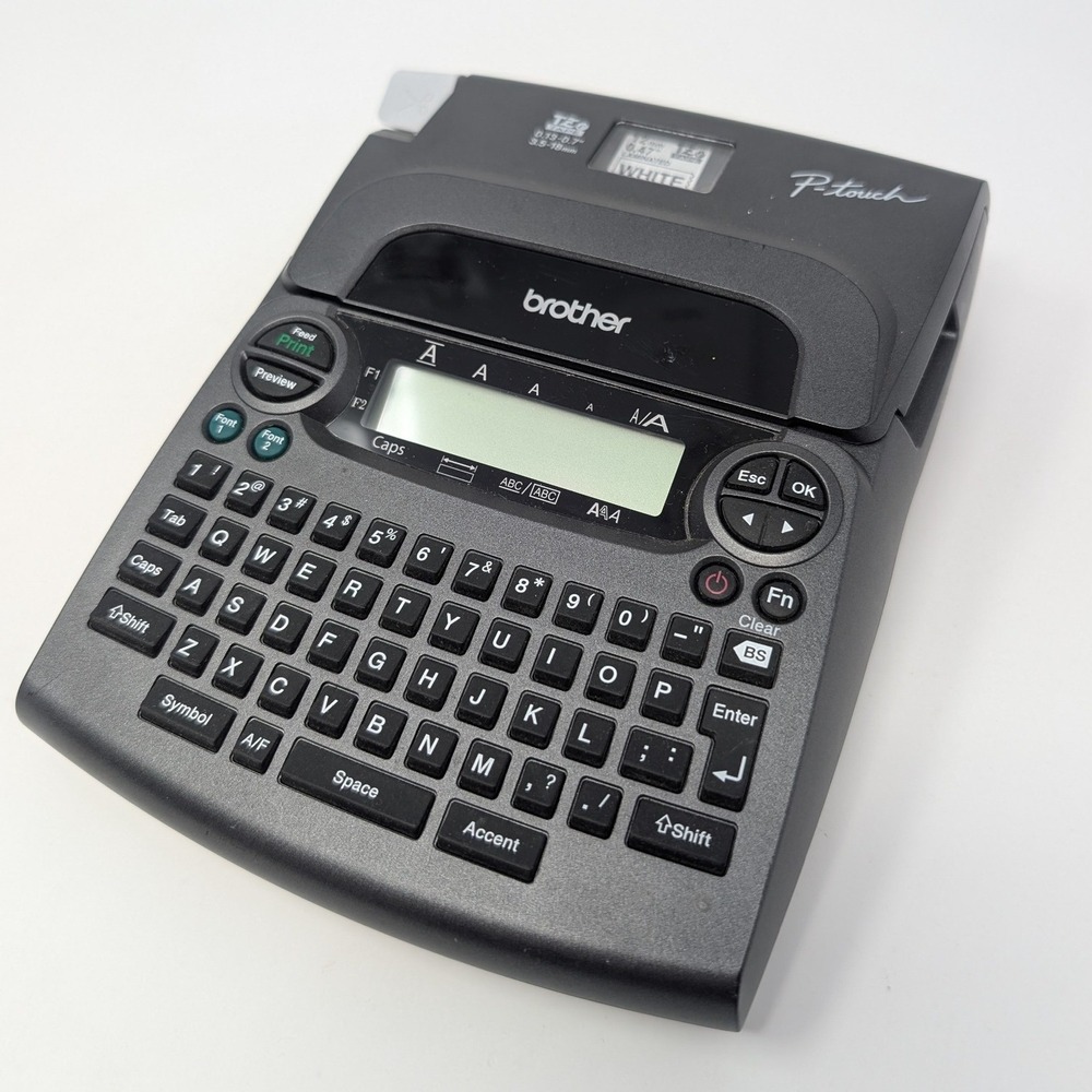 Brother P-Touch PT-1890 Desktop‎ Label Maker Charcoal Gray 18mm & 12mm TZe Tape